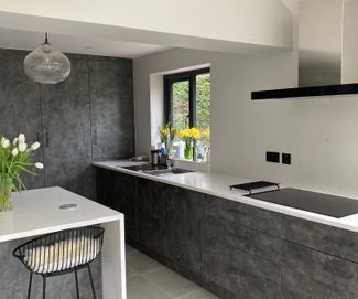 Made To Measure Kitchen Grey Concrete