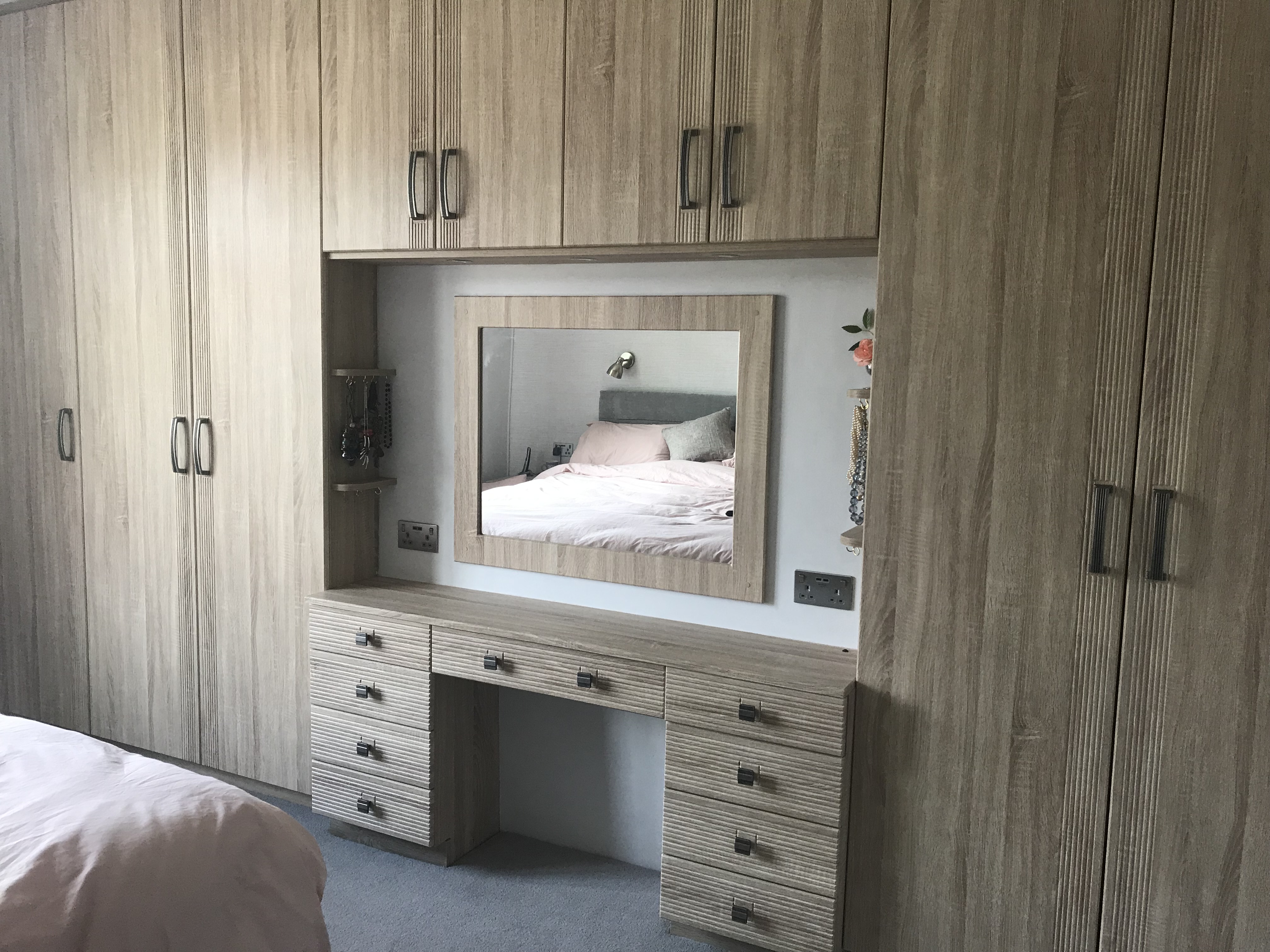 fitted wardrobe and dressing table